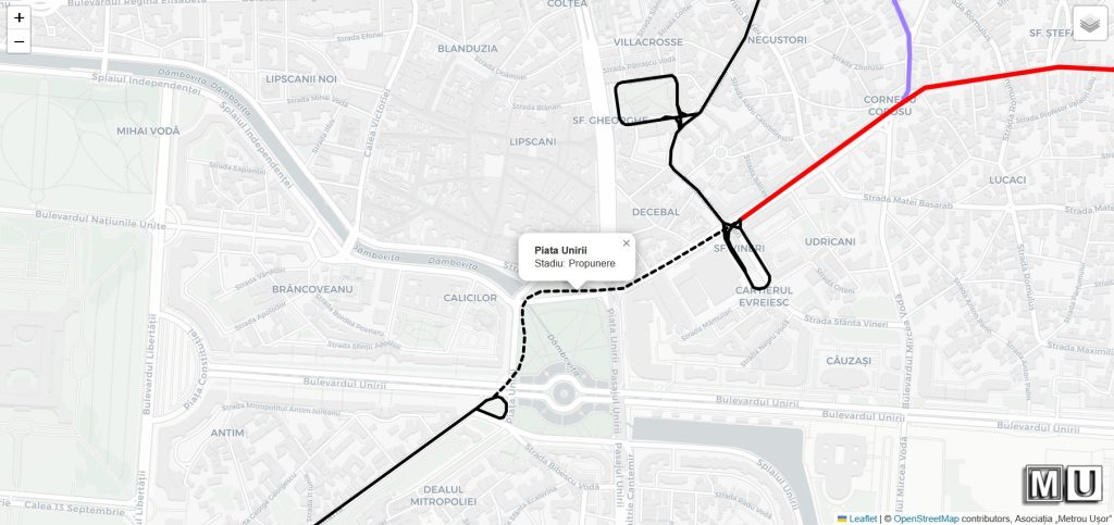 „Proiecte de construcție pentru tramvaie” în format digital. Asociația „Metrou Ușor” introduce o hartă interactivă.