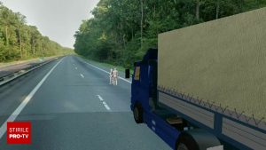 Accident mortal pe A1: bărbat sărit în brațe cu șoferul de TIR