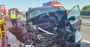 Accident pe A1: cinci persoane, între care un minor, transportate la spital