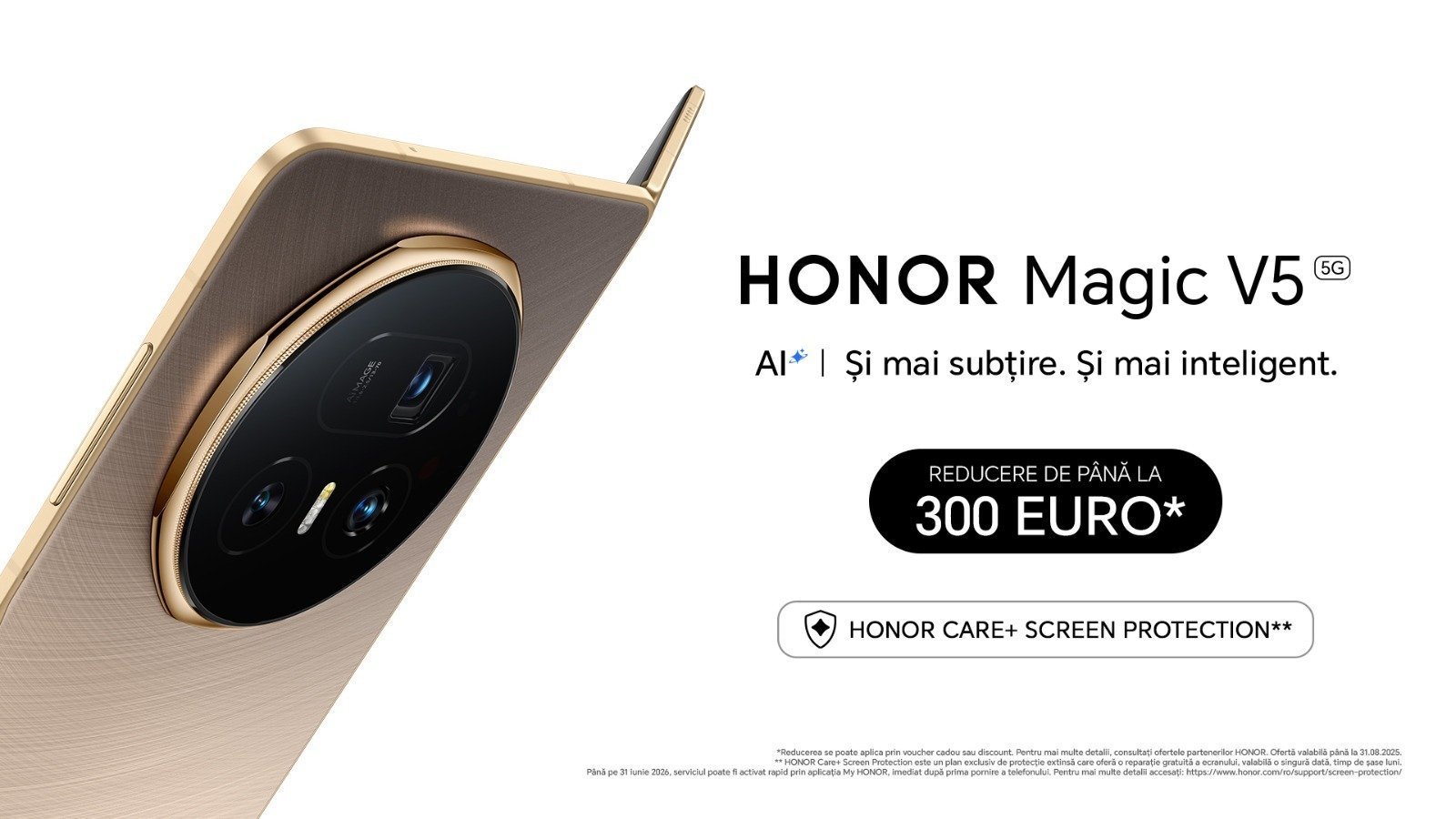 [ad_1] HONOR a lansat în România modelul Magic V5, cel mai avansat smartphone pliabil al companiei, consolidând poziția sa în domeniul dispozitivelor AI și tehnologiei mobile