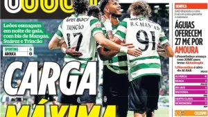 Sporting goleia e arrasa no “festival”