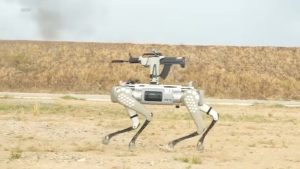 Câini roboți folosiți în exercițiul trilateral China-Rusia-Mongolia din Rusia