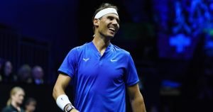 Nadal încurajează Echipa Europei la Laver Cup.