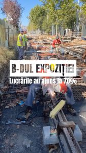 Primarul Stelian Bujduveanu: Linia de tramvai de pe Bd. Expoziției a fost modernizată cu 70%!