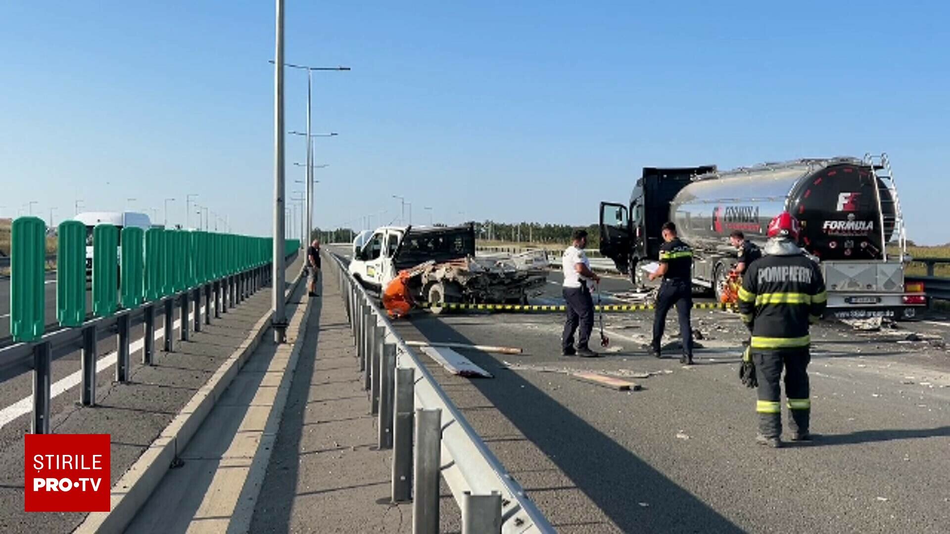 Bărbați uciși pe A1 în timpul lucrărilor de întreținere
