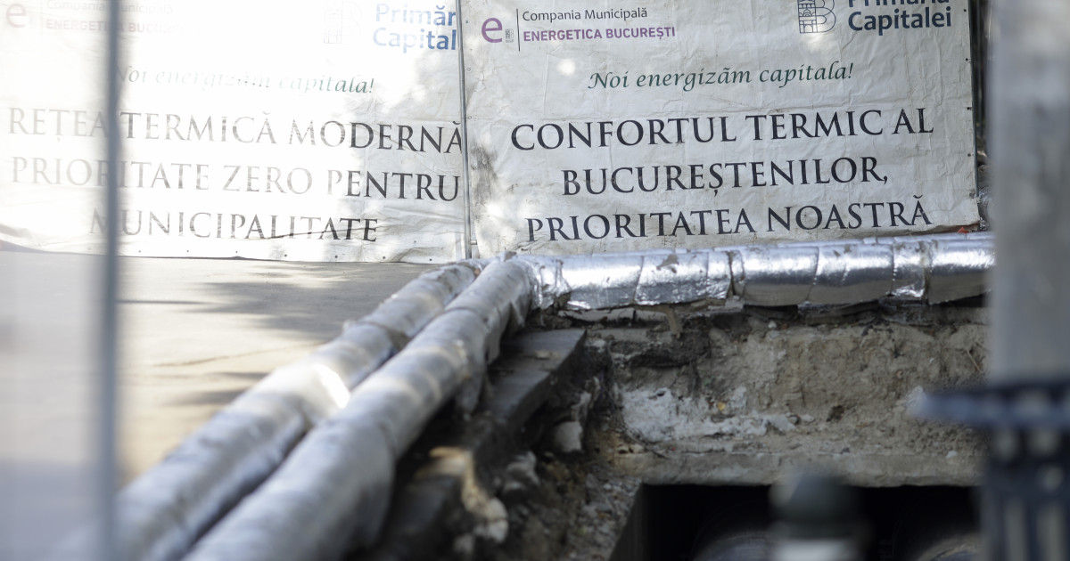 Noi reparații la rețeaua de termoficare din București: peste 400 de blocuri rămân fără apă caldă