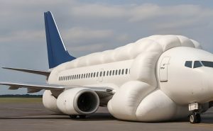 Avion cu airbaguri mari și AI pentru aterizări sigure, un proiect inovator, dar realist?