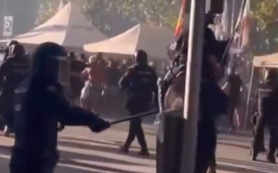 Incidente la Madrid, înainte de Real – Marseille. Poliția a intervenit în forță