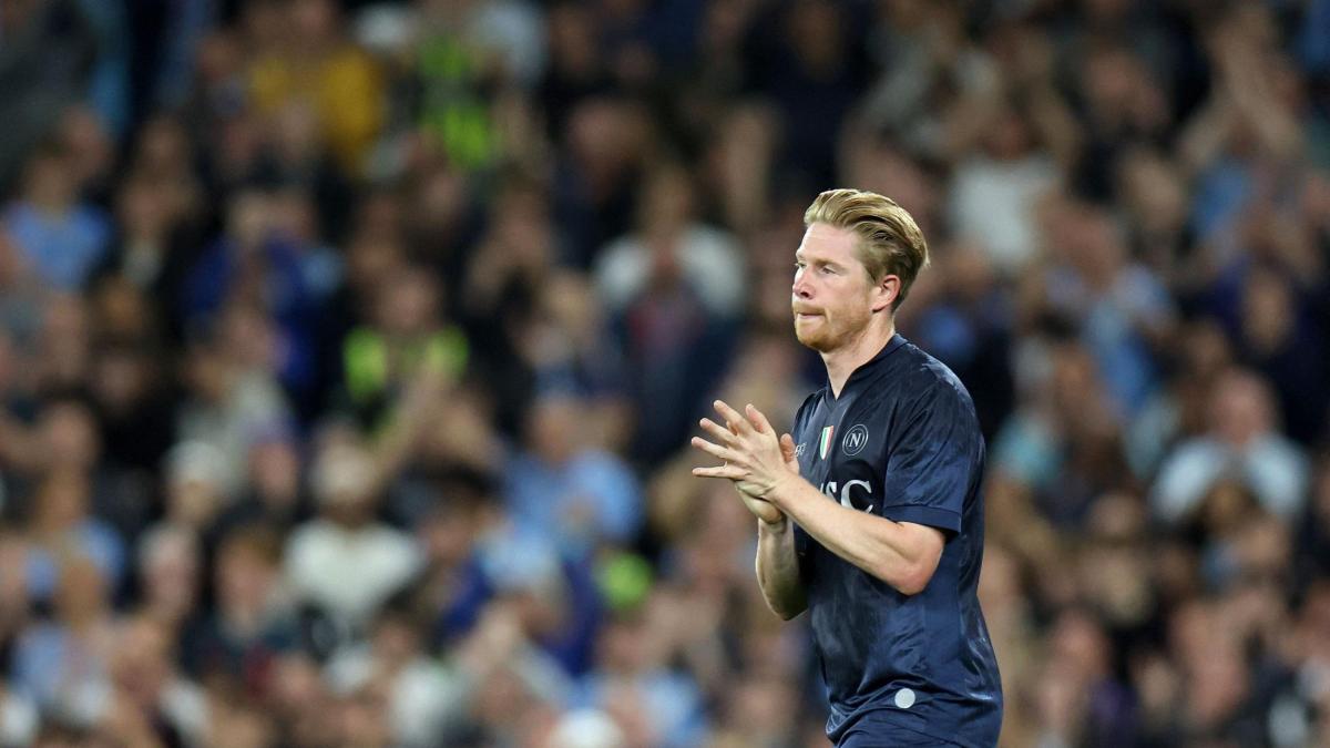 De Bruyne in City-Napoli: la sostituzione di Conte