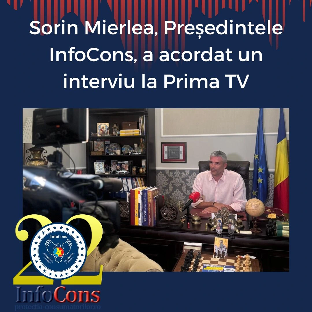 Sorin Mierlea oferă interviu pentru Prima TV