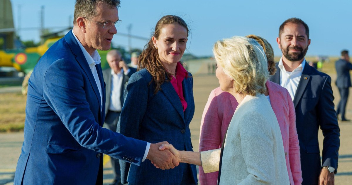 Moșteanu, după vizita lui von der Leyen în portul Constanța: Am discutat despre finanţare europeană pentru o nouă dană militară