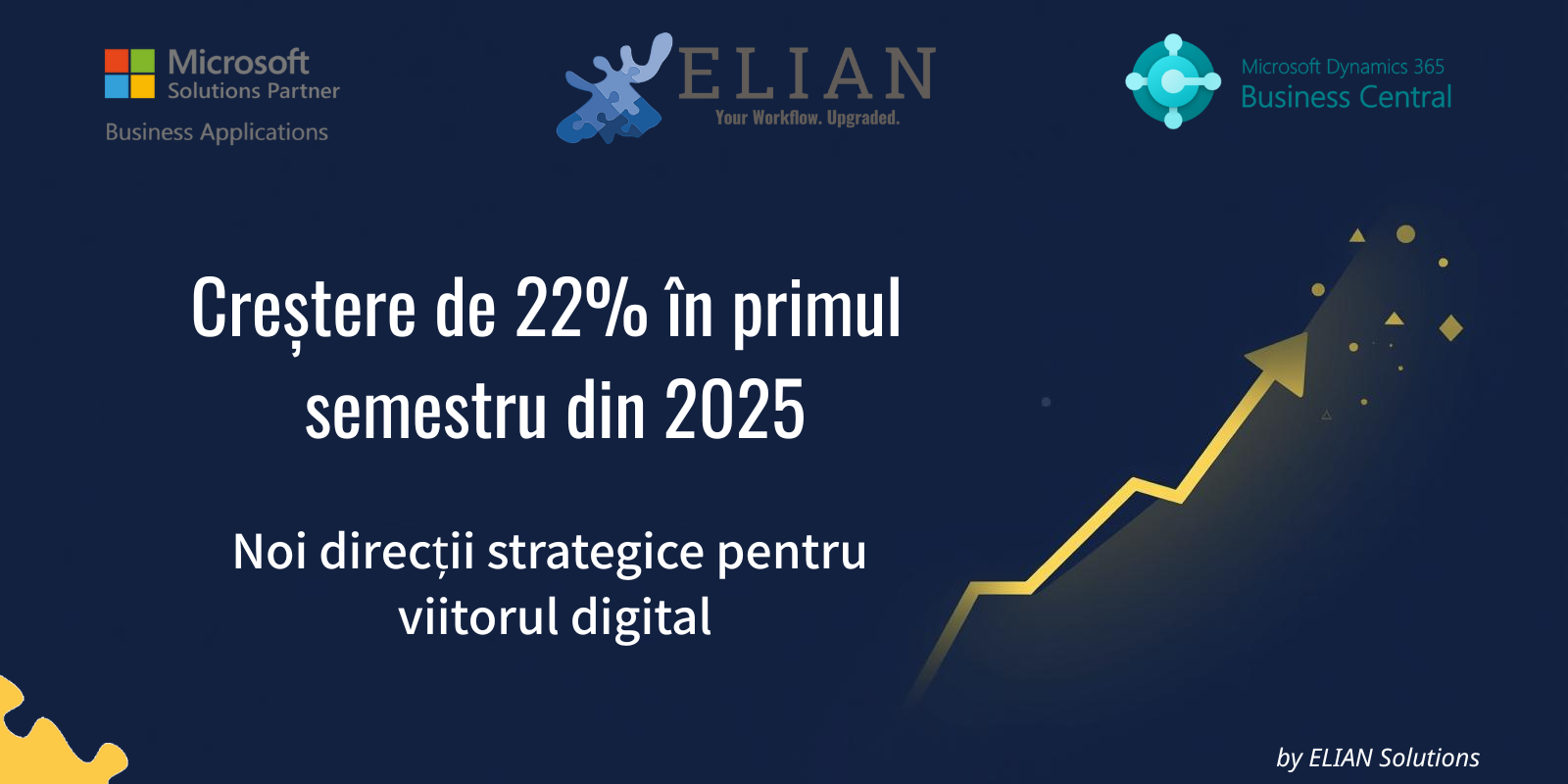 Relatarea unei creșteri de 22% în prima parte a anului