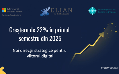 Relatarea unei creșteri de 22% în prima parte a anului