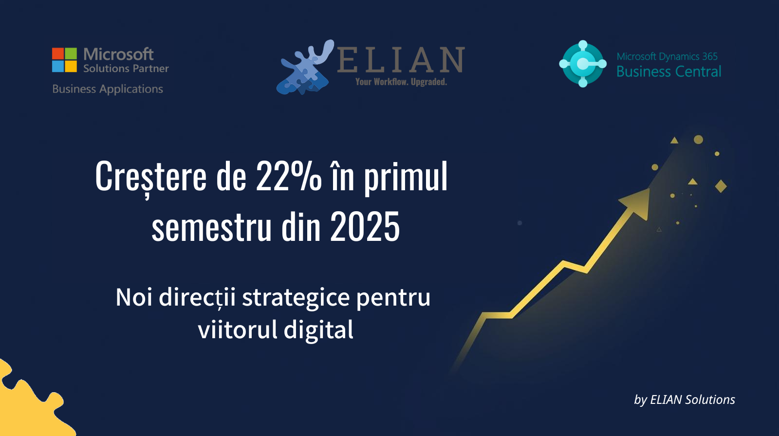 Relatarea unei creșteri de 22% în prima parte a anului 2025