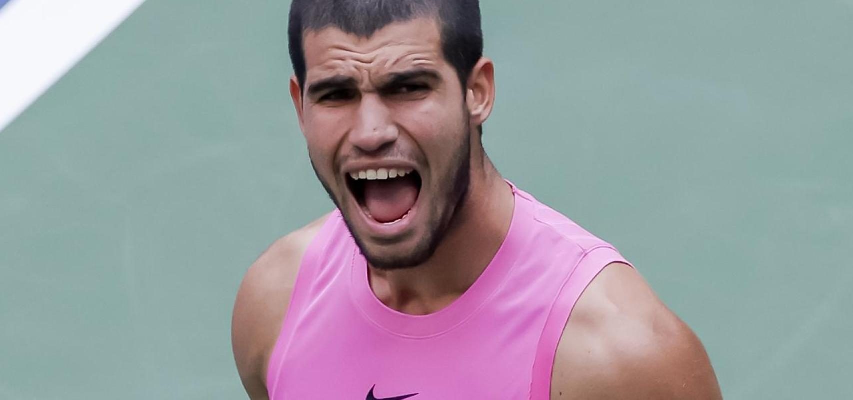 Carlos Alcaraz, en el US Open