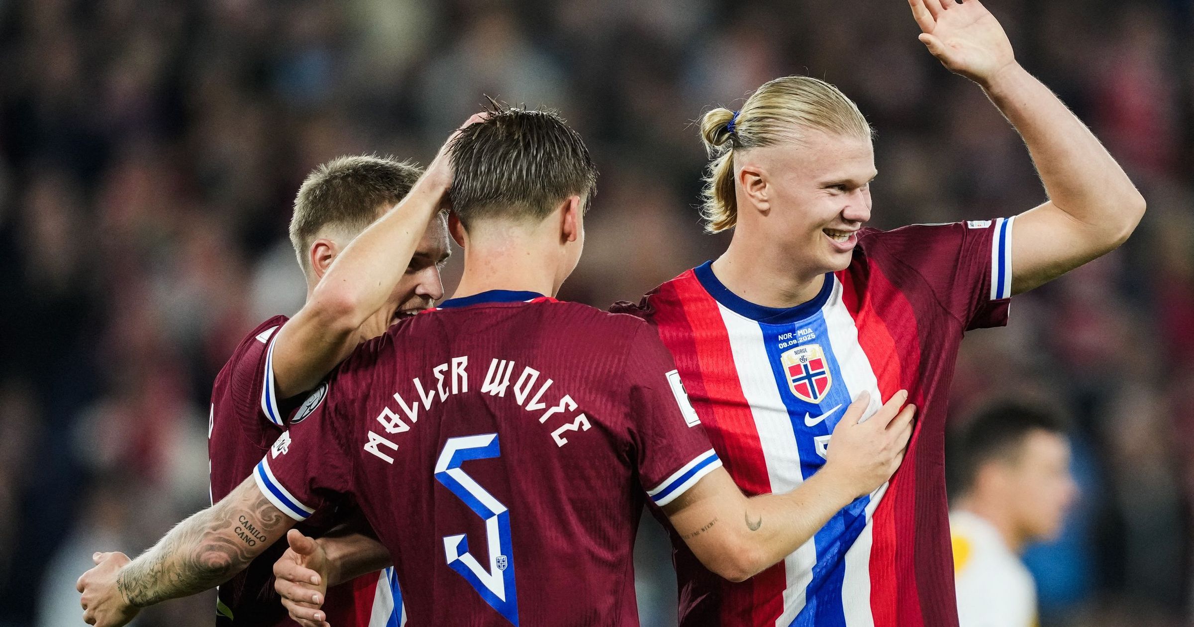 Norvegia câștigă 11-1, Haaland face istorie.