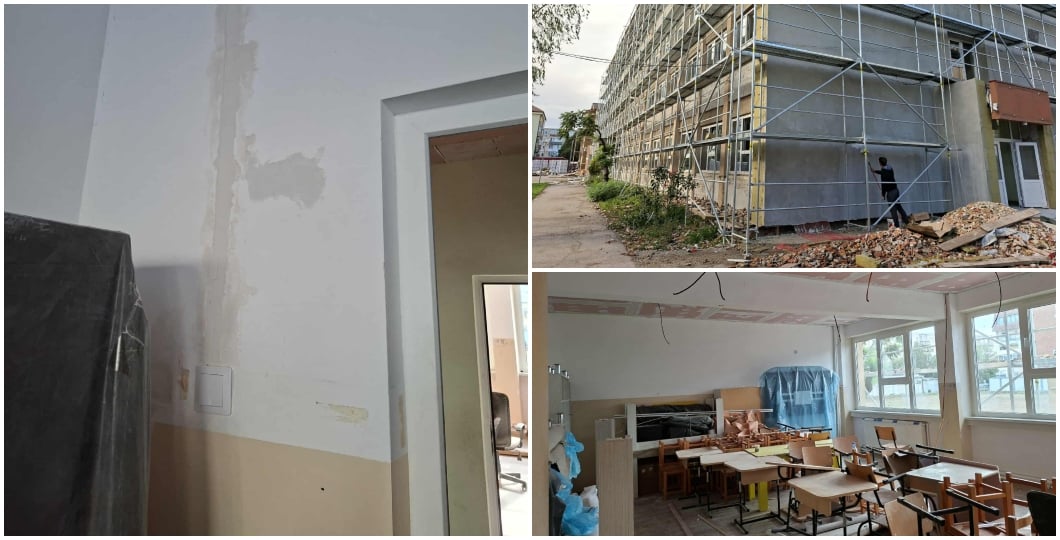 Părinții sunt solicitați să tiparească pe cheltuiala lor clasele unei școli din Arad, deși reabilitarea este susținută finanțat prin fonduri europene; conducerea școlii afirmă că banii europeni acoperă numai lucrările de izolare termică, iar primăria a plătit doar pentru vopsirea holurilor