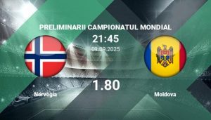 Moldova – Norvegia, pronostic și sfaturi de pariuri