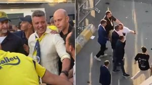 Saran și Koç, la meciul cu Trabzonspor