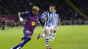 Barcelona – Real Sociedad 2-1 | O nouă echipă pe primul loc în La Liga! Catalanii, salvați de Lewandowski și Yamal