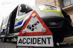 Accident mortal la Giurgiu: motociclist lovit de o mașină de poliție