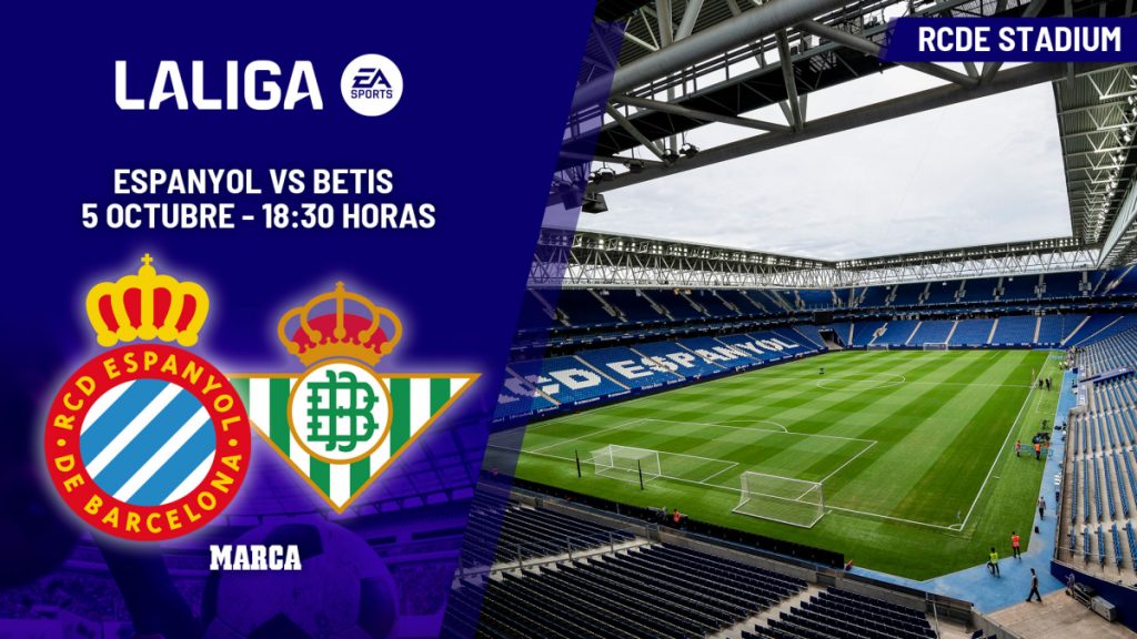 [ad_1] Espanyol și Betis se confruntă astăzi, duminică, 5 octombrie 2025, de la ora 18:30, la RCDE Stadium, în cadrul etapei a 8-a din LaLiga EA Sports