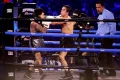 MEXICO CITY, MEXICO - AUGUST 17: Westcol and Mario Bautista fight performs as a part of 'Supernova Strikers 2025' at Palacio de los Deprotes on August 17, 2025 in Mexico City, Mexico. (Photo by Medios y Media/Getty Images)