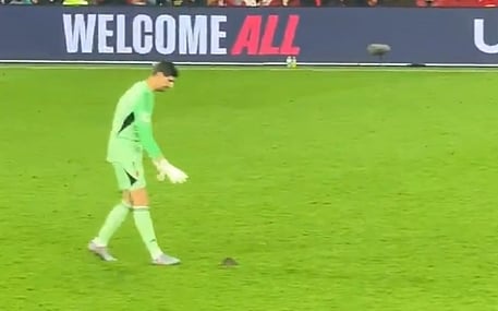 [ad_1] În timpul partidei dintre Țara Galilor și Belgia, încheiată cu victoria belgienilor cu scorul de 4-2, a avut loc un moment neobișnuit: un șobolan a pătruns pe teren și a întrerupt temporar jocul, relatează BBC