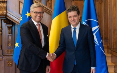 Nicușor Dan a discutat cu comisarul european Magnus Brunner despre protejarea frontierelor UE și „multiplele provocări hibride”
