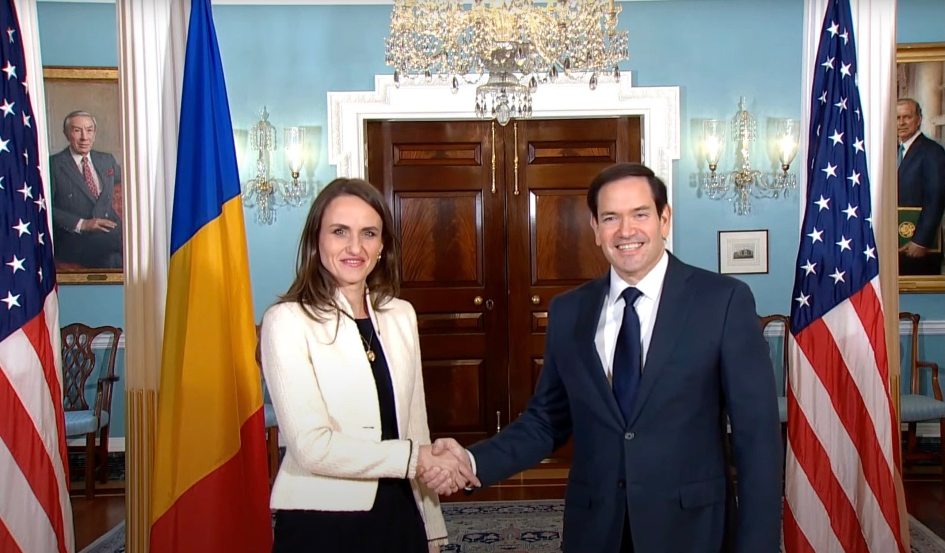 Oana Țoiu se întâlnește cu Marco Rubio