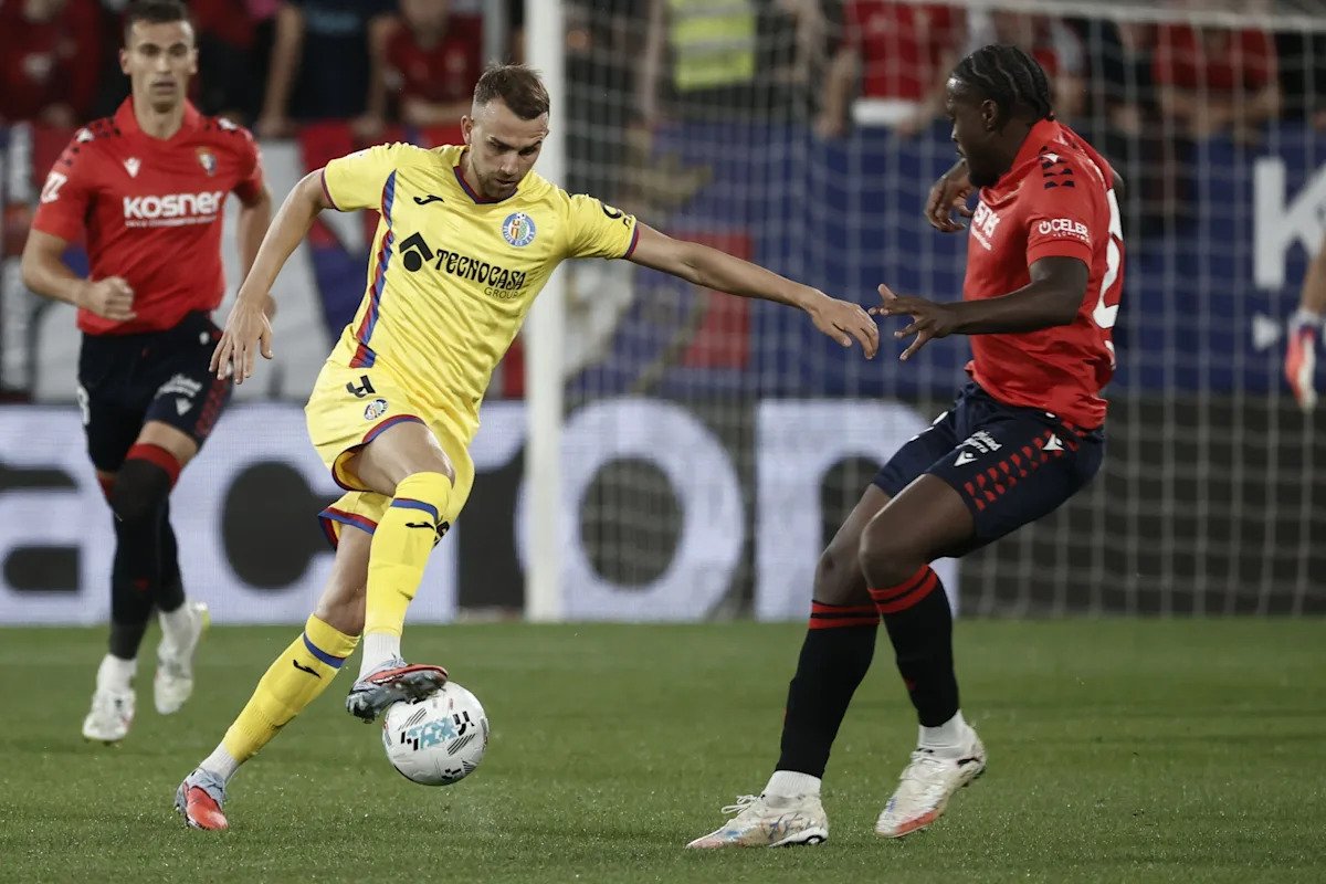 Osasuna și Getafe egalau la pauză, 1-1