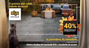 O ofertă specială de iarnă: reduceri de 40% la Elis Pavaje pentru o primire mai caldă