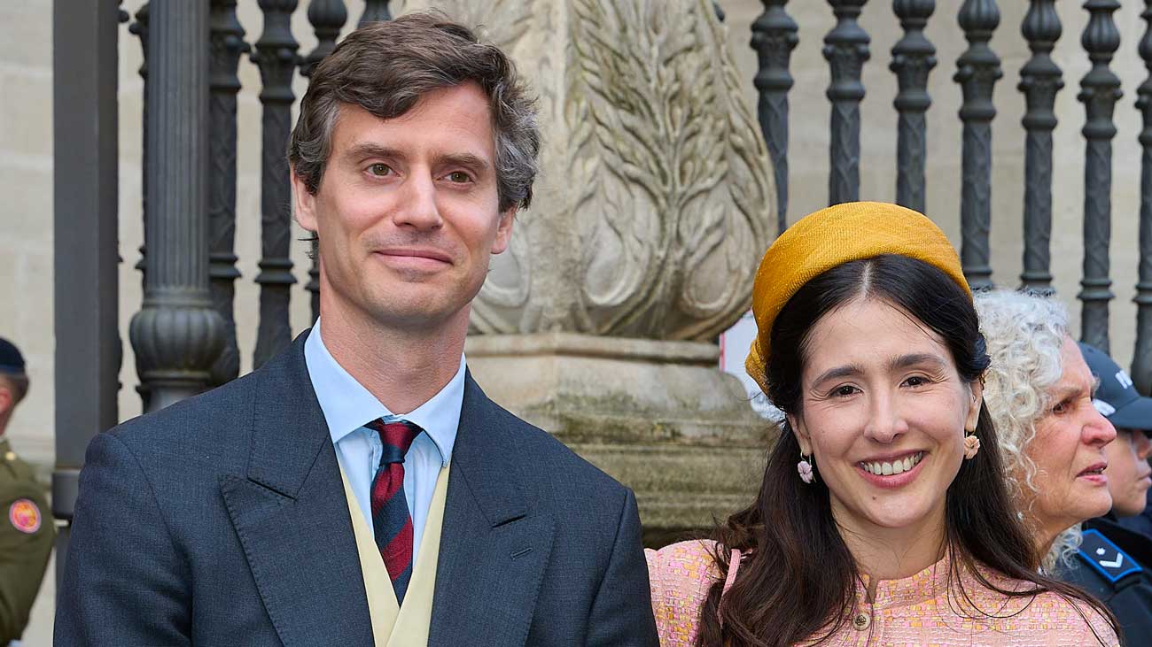 Die Prinzen von Liechtenstein beim Te Deum zu Ehren von Großherzog Wilhelm