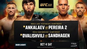 Rezultate și transmisiune live la evenimentul de arte marțiale mixte UFC 320.