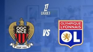 Diffusion en direct du match Nice – Lyon.