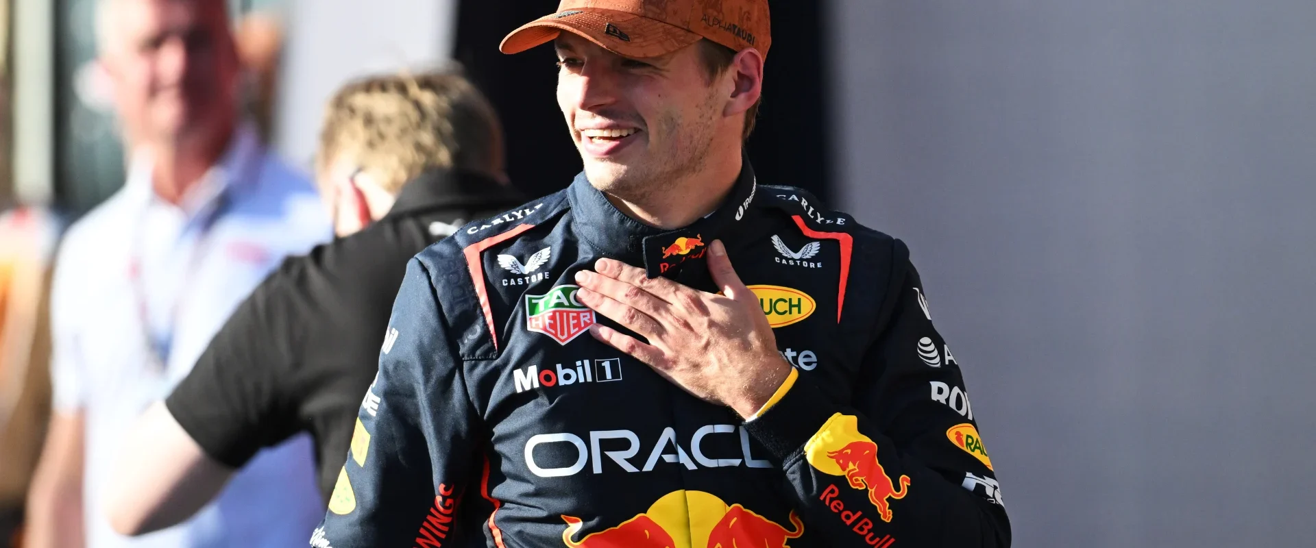 AUSTIN, TEXAS - OCTOBER 18: Sprint winner Max Verstappen of the Netherlands and Oracle Red Bull