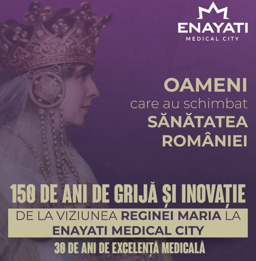 Enayati Medical City introduce abonamente aniversare pentru companii, marcând 150 de ani de la nașterea Reginei Maria și trei decenii de pionierat în domeniul sănătății private