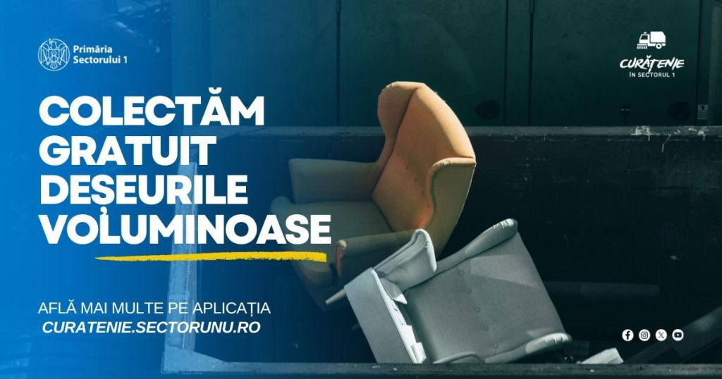 [ad_1] Pe 13 octombrie 2025, are loc o campanie de colectare gratuită pentru deșeurile voluminoase, electrocasnice vechi și deșeurile vegetale