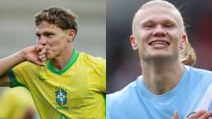 Tânărul atacant brazilian Haaland marchează constant la doar 17 ani! Jucătorul dispune de o clauză de reziliere de 100.000.000 de euro.