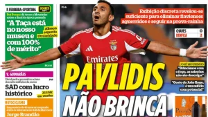 Pavlidis apura Benfica, Sporting e FC Porto na Taça