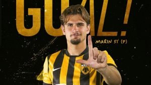 Răzvan Marin, protagonistul de excepție pentru AEK! A înscris golul decisiv în minutul 92, după o întorsătură dramatică de la 0-2, jucând cu un om mai puțin.