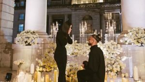 Radu Drăgușin a pus întrebarea cea mare! Fotografii cu jucătorul de la Tottenham și frumoasa sa viitoare soție, Ioana