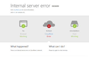 Site-uri românești căzute, afectând 20% din internetul global nefuncțional