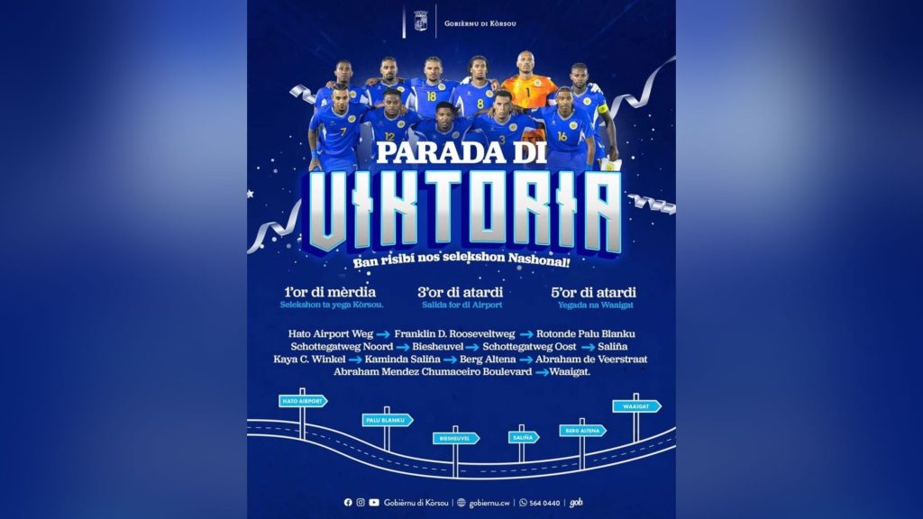 [ad_1] Echipa națională de fotbal a insulei Curaçao va fi primită cu o paradă fastuoasă și un program festiv pe insulă