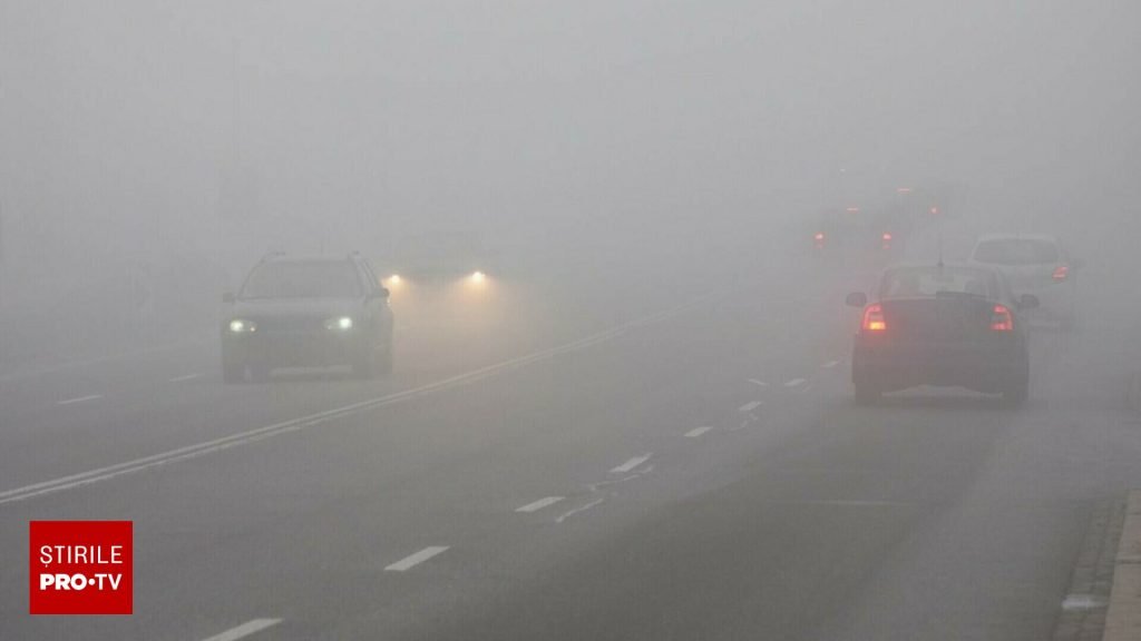 ANM: Cod galben de ceață în mai multe județe