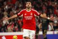 Vangelis Pavlidis cobrou o pênalti que garantiu a vitória parcial do Benfica por 2 a 0
