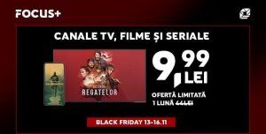 Reducere specială de Black Friday 13-16 noiembrie: Abonament FOCUS+ TV la doar 9,99 lei, cu 77% reducere pentru prima lună, în ofertă limitată! Vizualizează canale live și mii de filme pe orice dispozitiv inteligent!