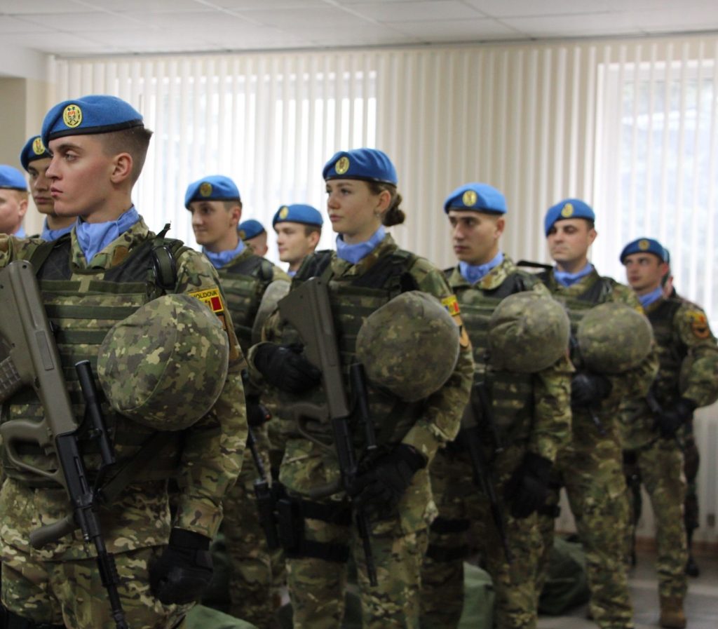 Moldovan Military Armed with AUG Assault Rifles