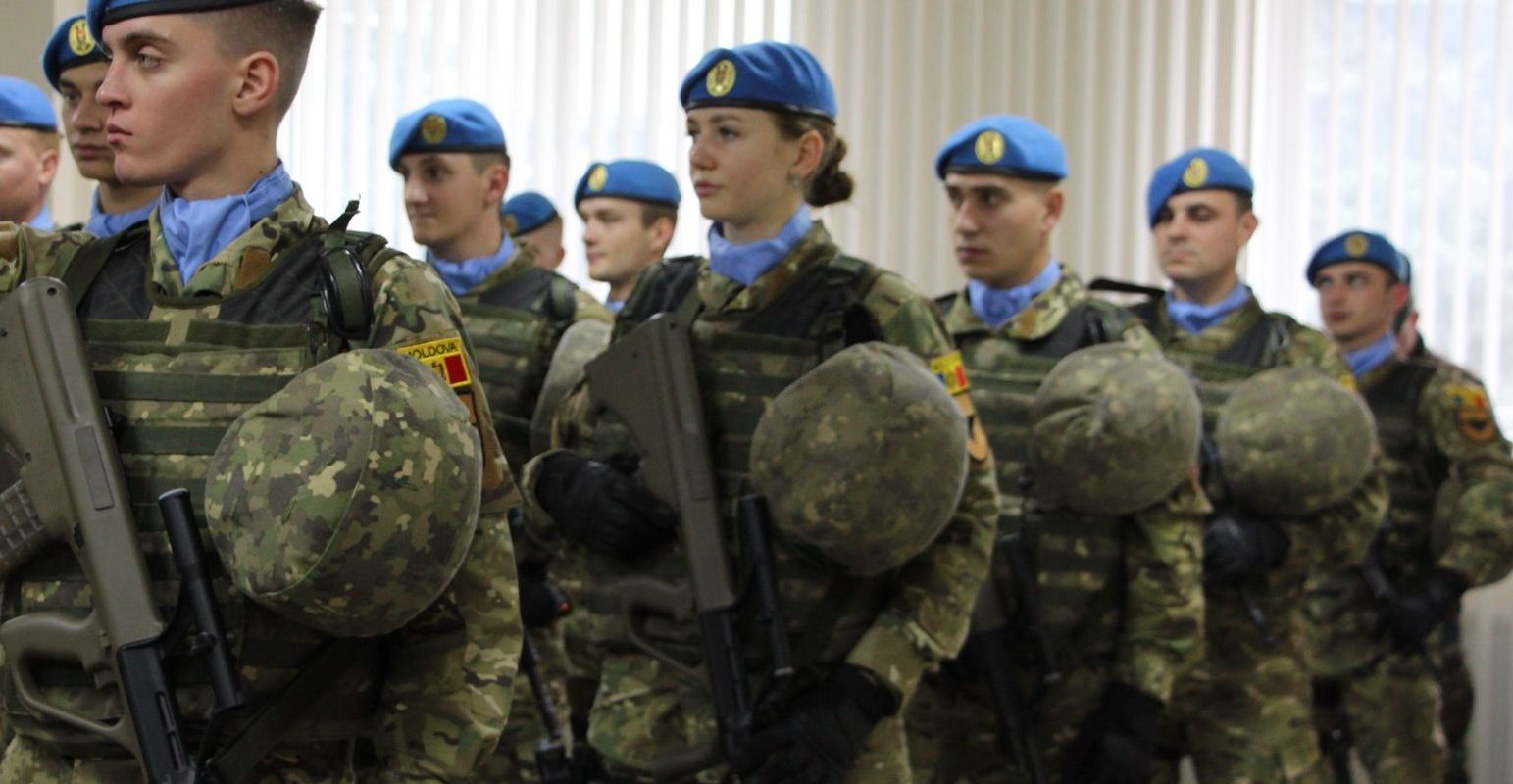 Moldovan Military Armed with AUG Assault Rifles