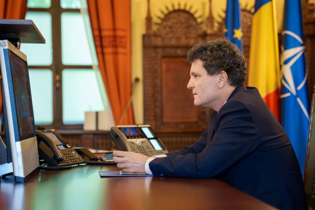 Nicușor Dan, președintele, ia parte la reuniunea „Coaliției de Voință” pentru discuții despre negocierile de pace din Ucraina